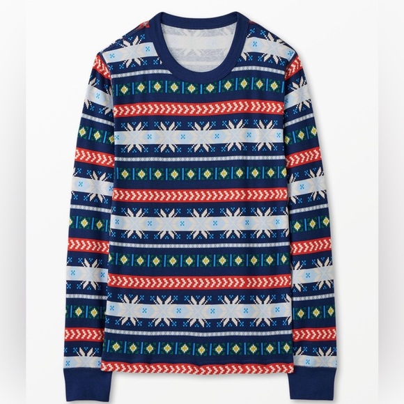 Hanna Andersson kids holiday long John pajama set | size 12 - Picture 4 of 4